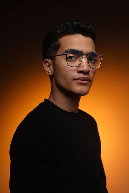 Warm profile portrait